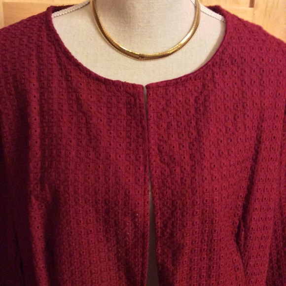 NWOT- Beautiful, Eyelet Lace Blazer - Picture 2 of 2